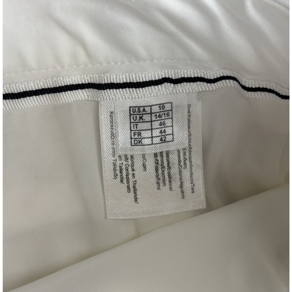 Brooks Brothers Bermuda Shorts Women 10 Country Club White Tennis Prep Lined 9in - Picture 12 of 16